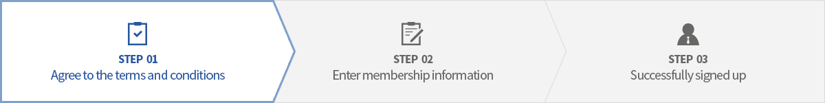 step01_약관동의,step02_회원정보입력,step03_가입완료 중 약관동의 페이지 입니다.